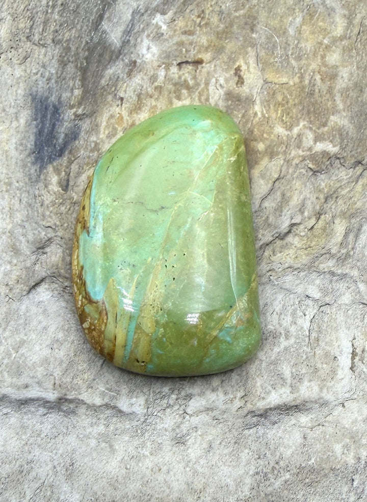 Royston Turquoise (NV) Freeform Cabochon 19x30mm
