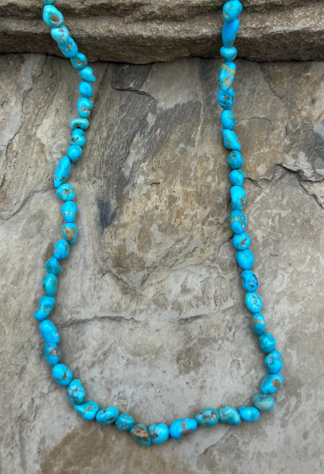 Sierra Bella Turquoise (Mexico) Round Nugget Beads 5-10mm