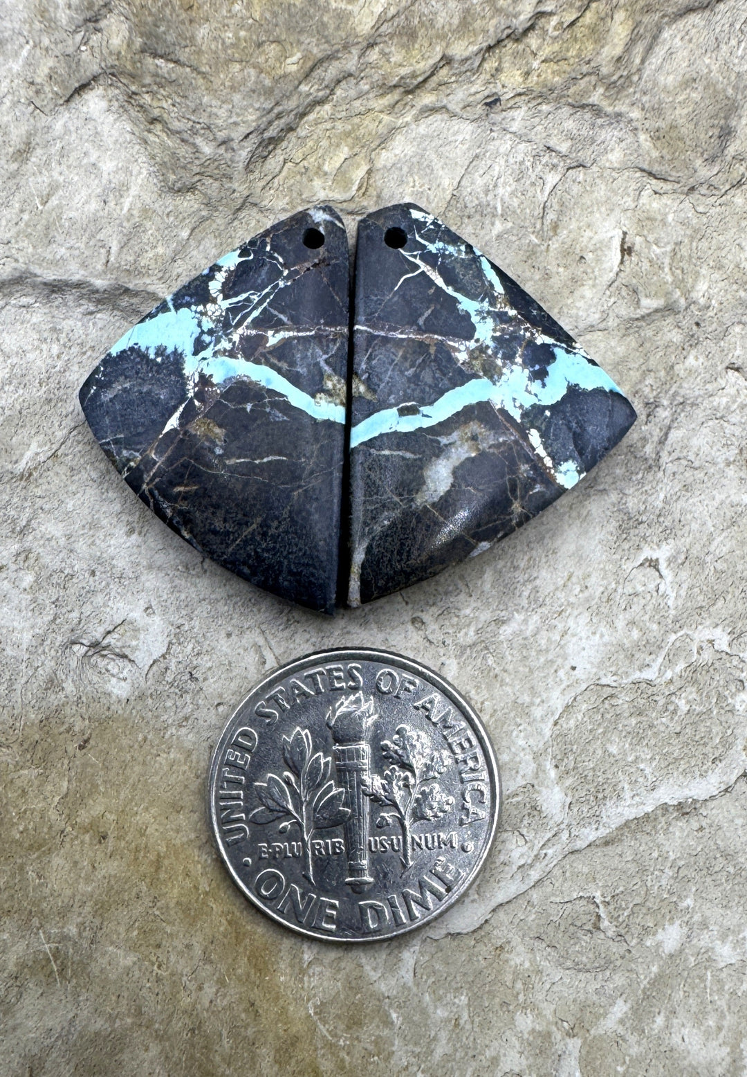 Sierra Nevada Ribbon Turquoise (Nevada) Matching Earring