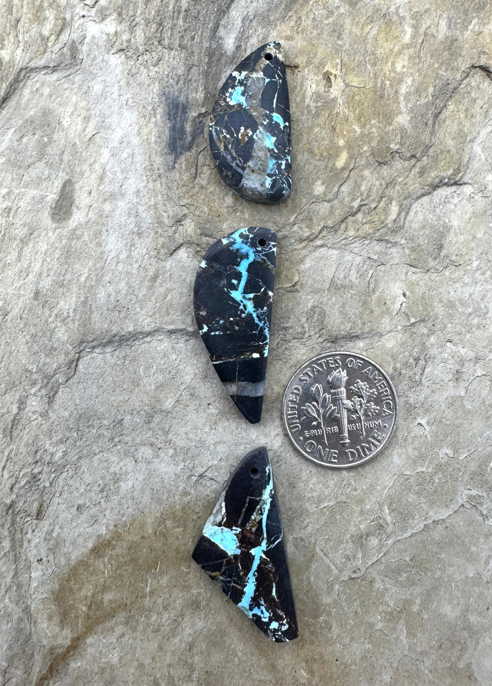 Sierra Nevada Ribbon Turquoise (Nevada) Small Focal Pendant