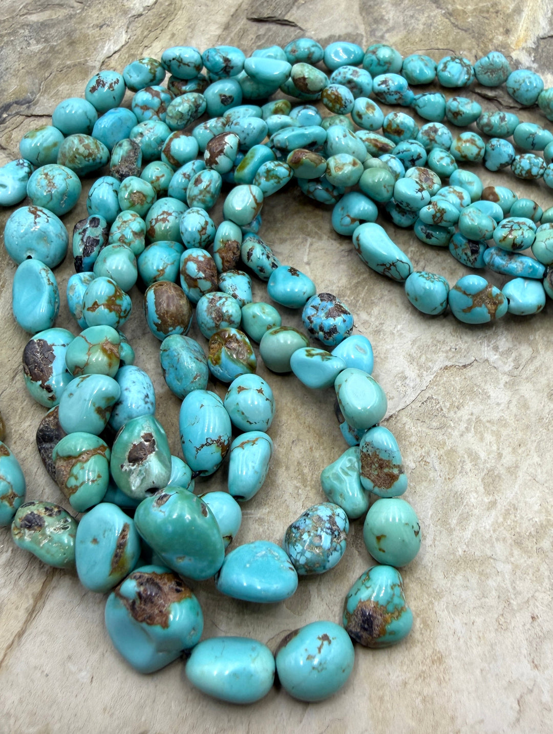 Sierra Nevada Turquoise (Nevada) 6x6-10x15mm ONE 16 Inch