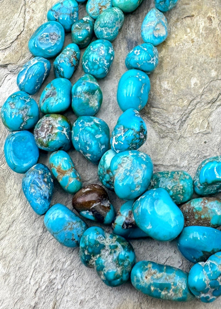 Sierra Nevada Turquoise (Nevada) Graduated Nugget Strand