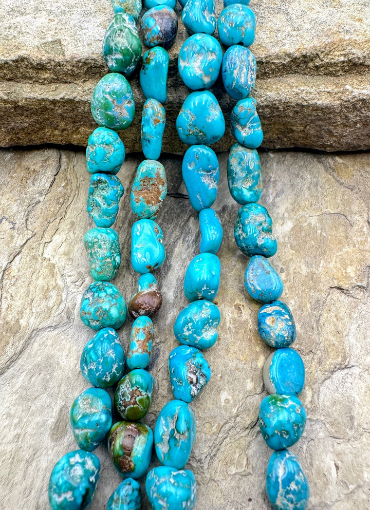 Sierra Nevada Turquoise (Nevada) Graduated Nugget Strand