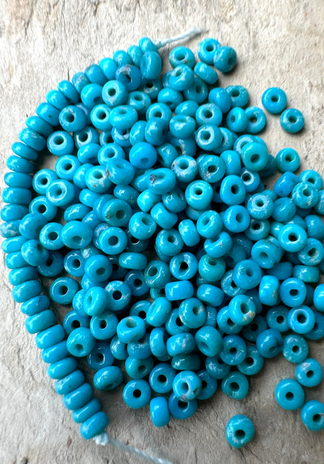 Sleeping Beauty Turquoise (AZ) 2x3mm Rondelle Beads Package