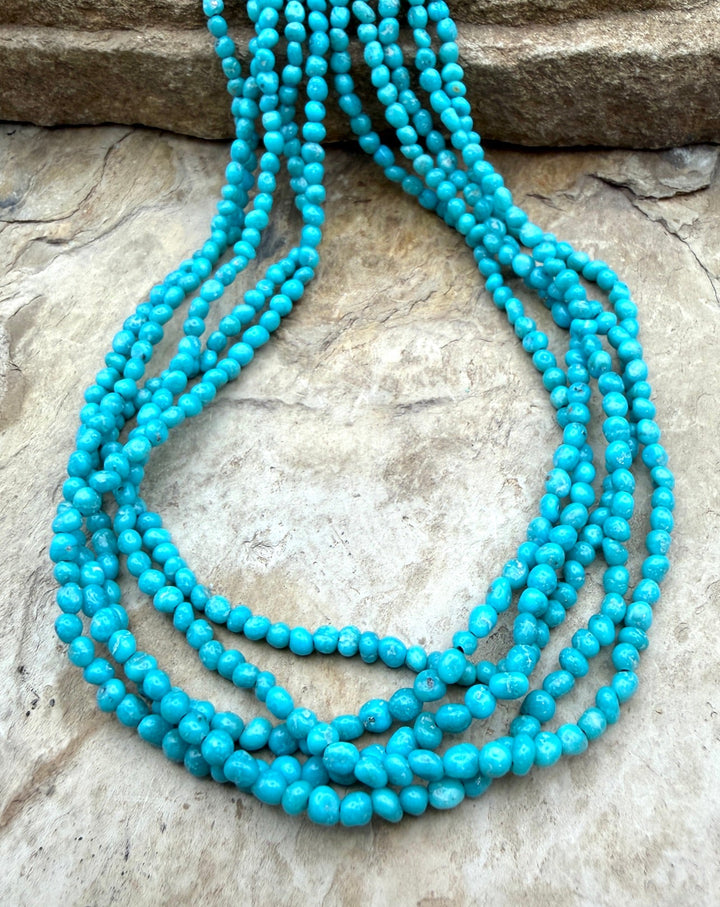 Sleeping Beauty Turquoise (AZ) 3-3.5mm Nugget Beads ONE 18