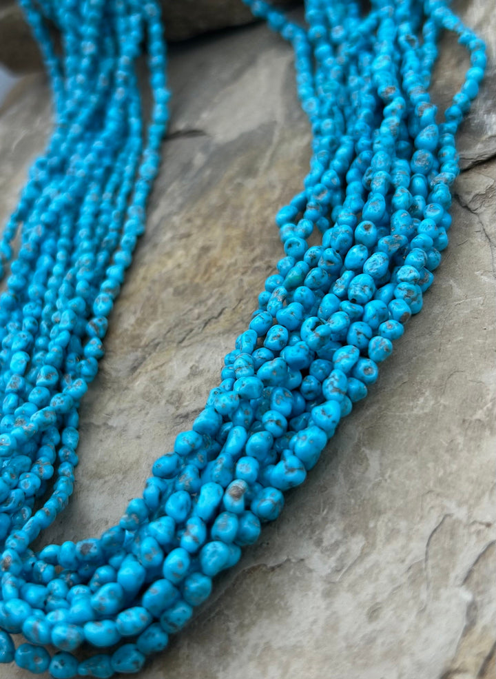 Sleeping Beauty Turquoise (AZ) 3-4mm Nugget Beads ONE 18