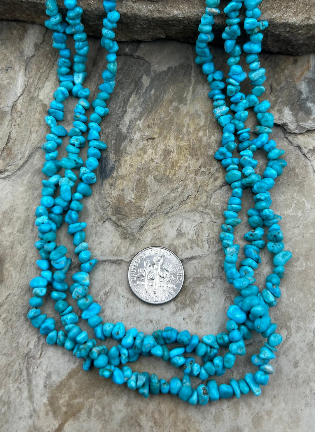 Sleeping Beauty Turquoise (AZ) 4-7mm Nugget/Chip Beads