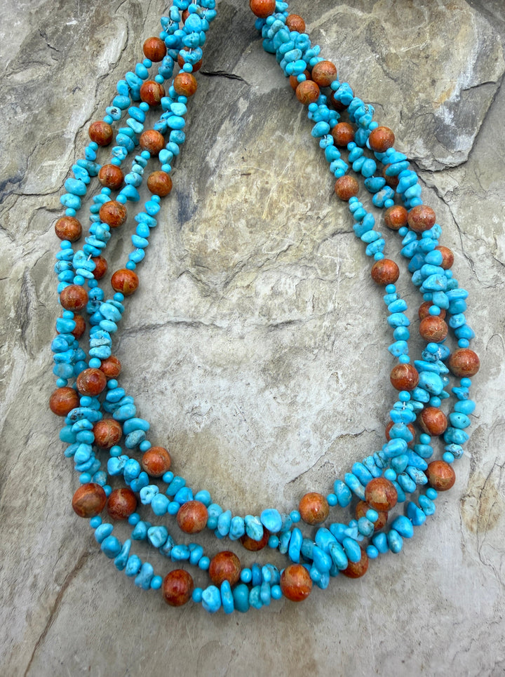 Sleeping Beauty Turquoise(AZ) and Apple Coral Designer