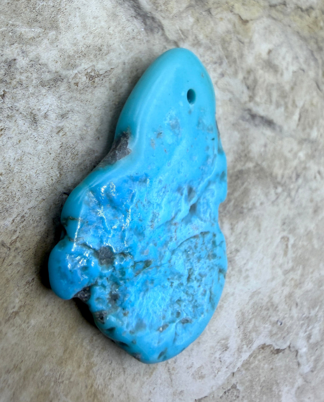 Sleeping Beauty Turquoise (AZ) Focal Pendant Bead 24x33mm