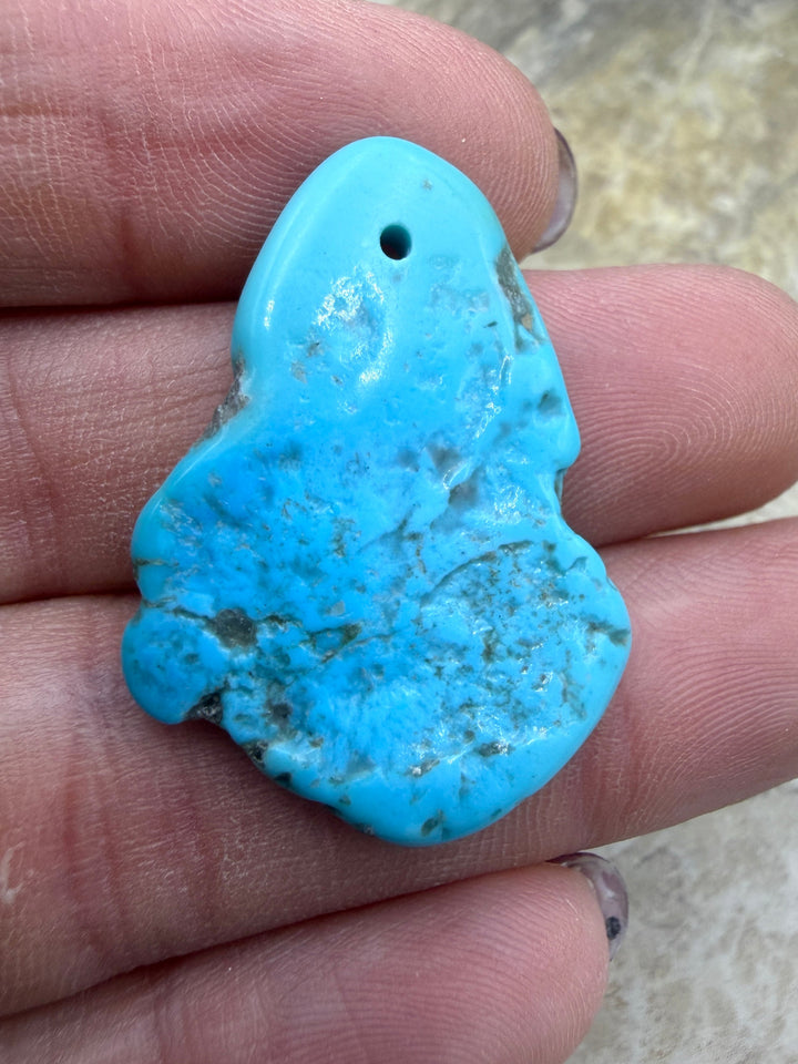 Sleeping Beauty Turquoise (AZ) Focal Pendant Bead 24x33mm