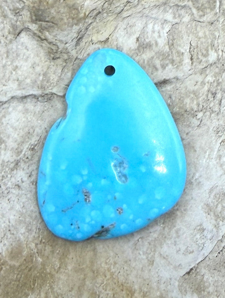 Sleeping Beauty Turquoise (AZ) Focal Pendant Bead 29x39mm