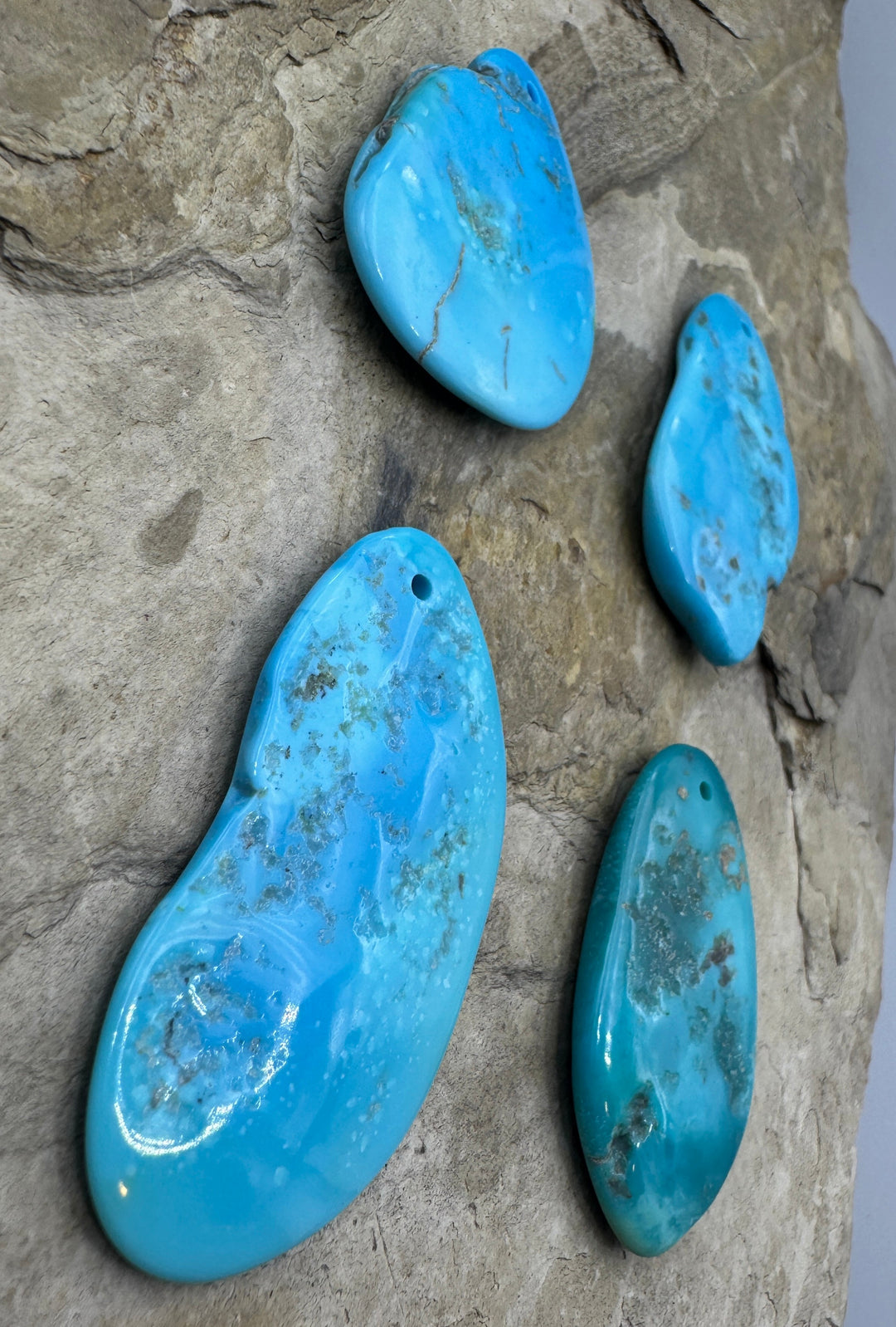 Sleeping Beauty Turquoise (AZ) Large Focal Beads Large Hole