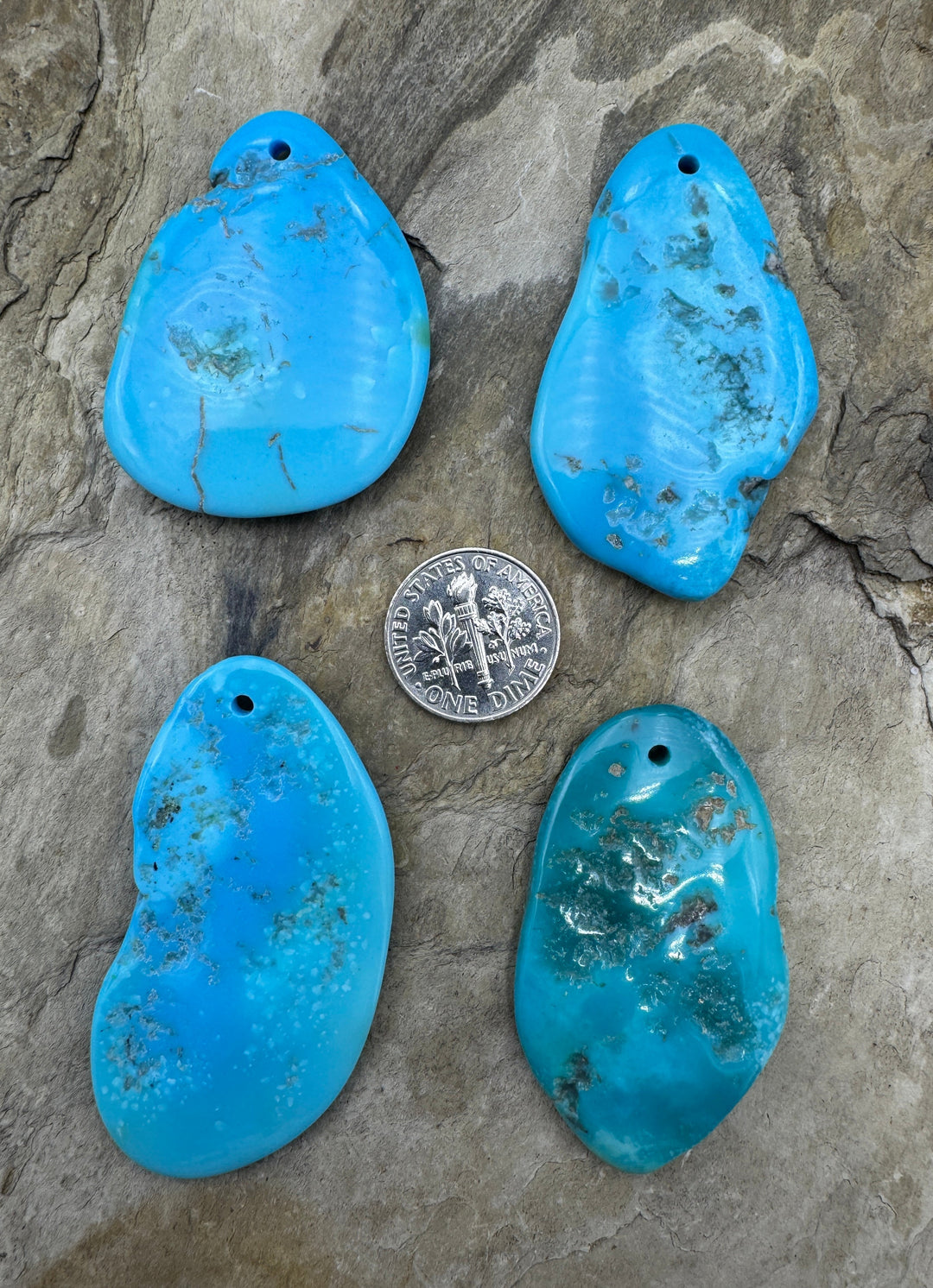 Sleeping Beauty Turquoise (AZ) Large Focal Beads Large Hole