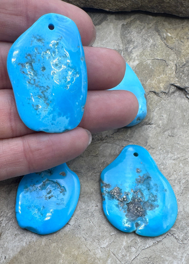 Sleeping Beauty Turquoise (AZ) Large Hole Focal Beads