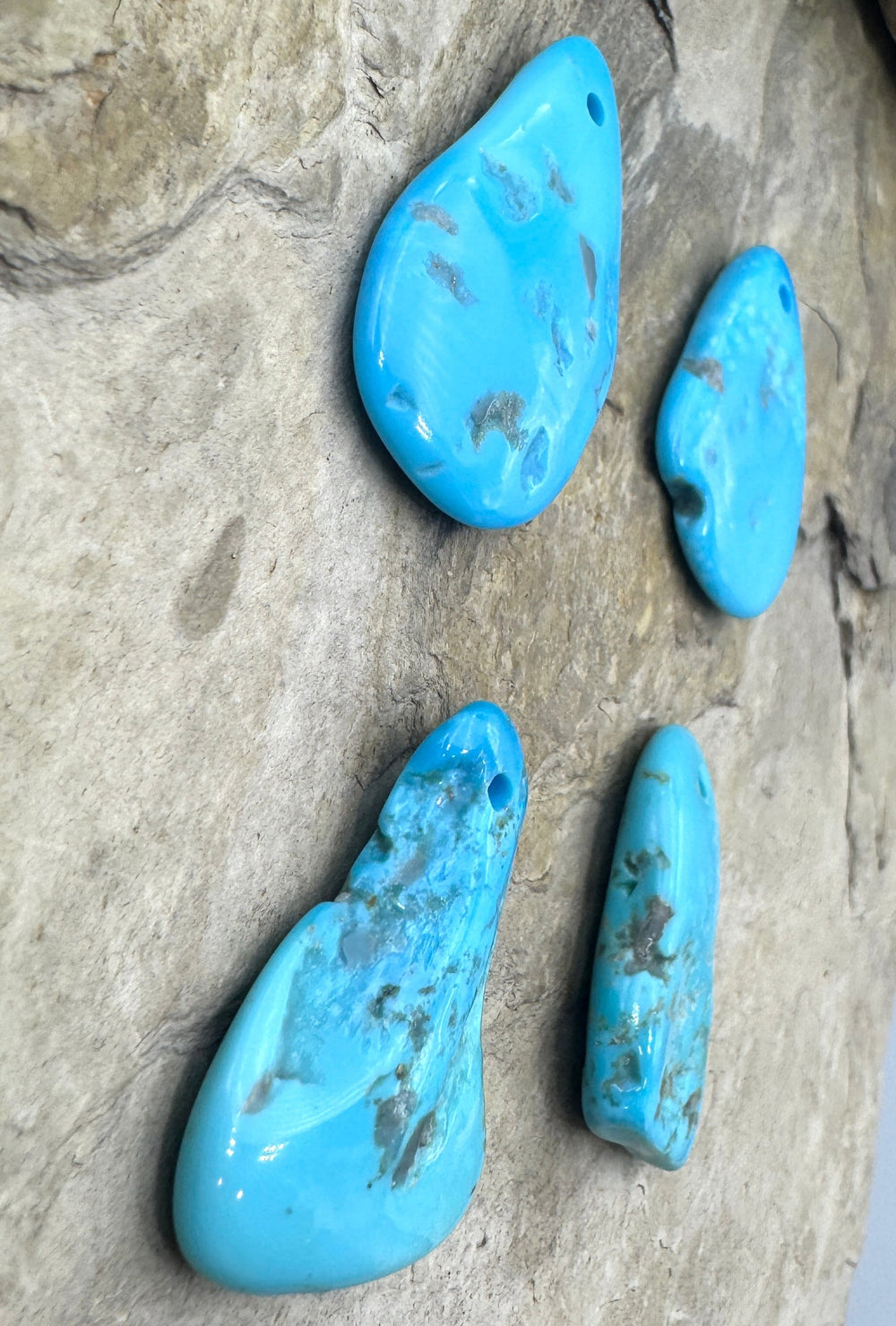 Sleeping Beauty Turquoise (AZ) Large Hole Focal Beads