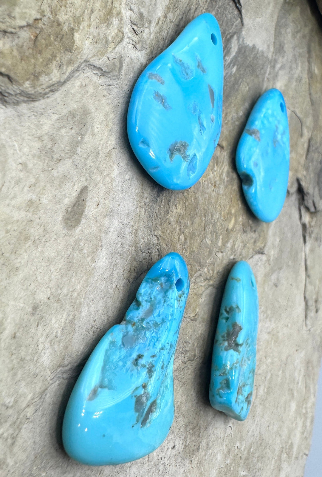 Sleeping Beauty Turquoise (AZ) Large Hole Focal Beads