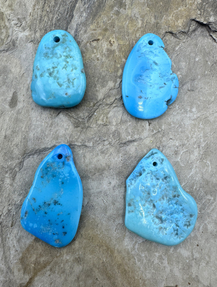 Sleeping Beauty Turquoise (AZ) Large Hole Focal Beads