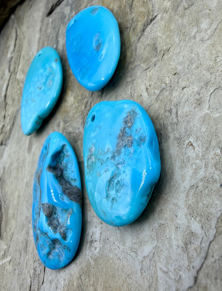 Sleeping Beauty Turquoise (AZ) Large Hole Focal Beads