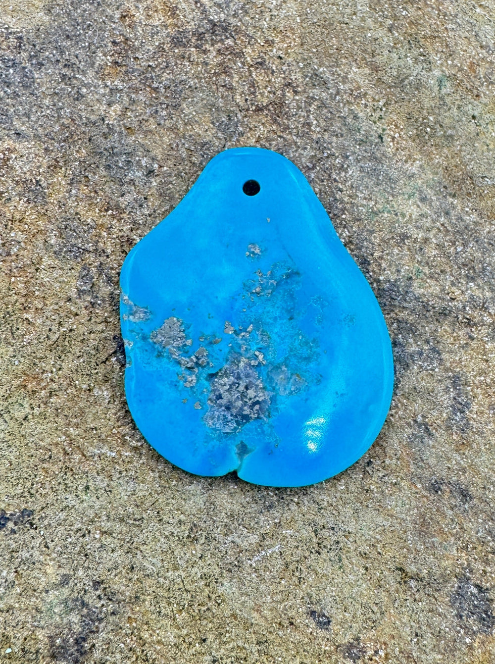 Sleeping Beauty Turquoise (AZ) Large Hole Focal Pendant