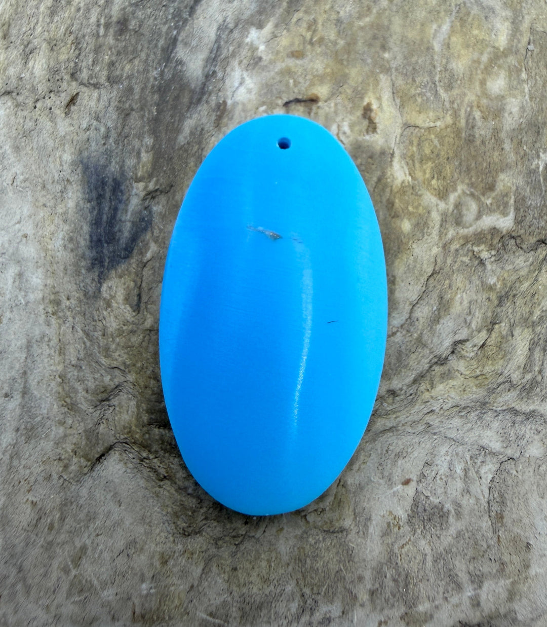 Sleeping Beauty Turquoise (AZ) Oval Focal Pendant Bead