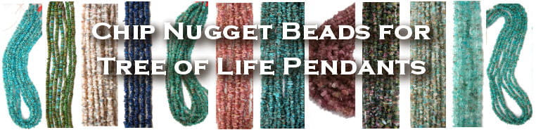 small gemstone beads for making tree of life pendants from www.StonesNSilver.com