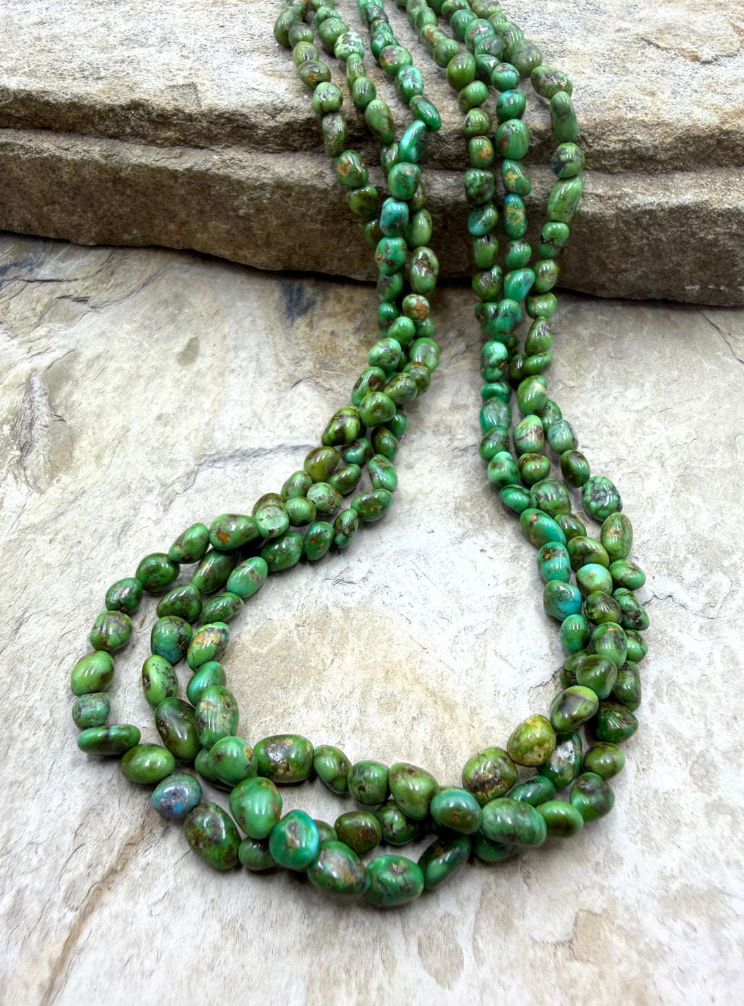 Sonoran Gold Turquoise (Mex) 4-4.5mm Rounded Nugget Beads