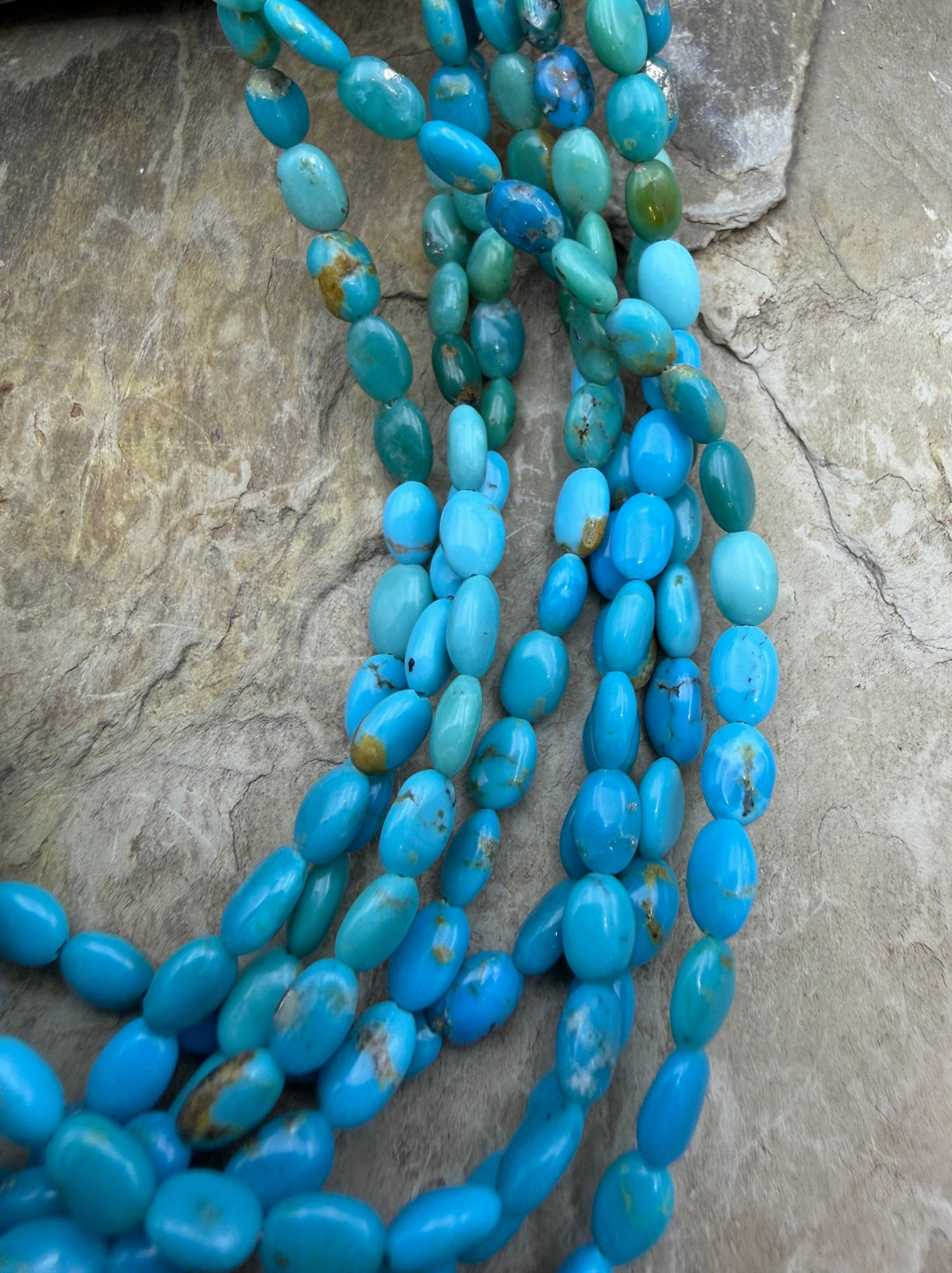 Sonoran Mountain Turquoise (Mex)4x6mm Oval Beads ONE 16