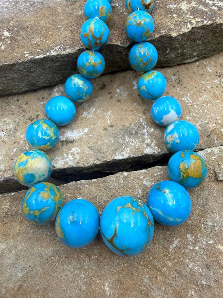 Spectacular One-Of-A-Kind Armenian Turquoise BIG Graduated