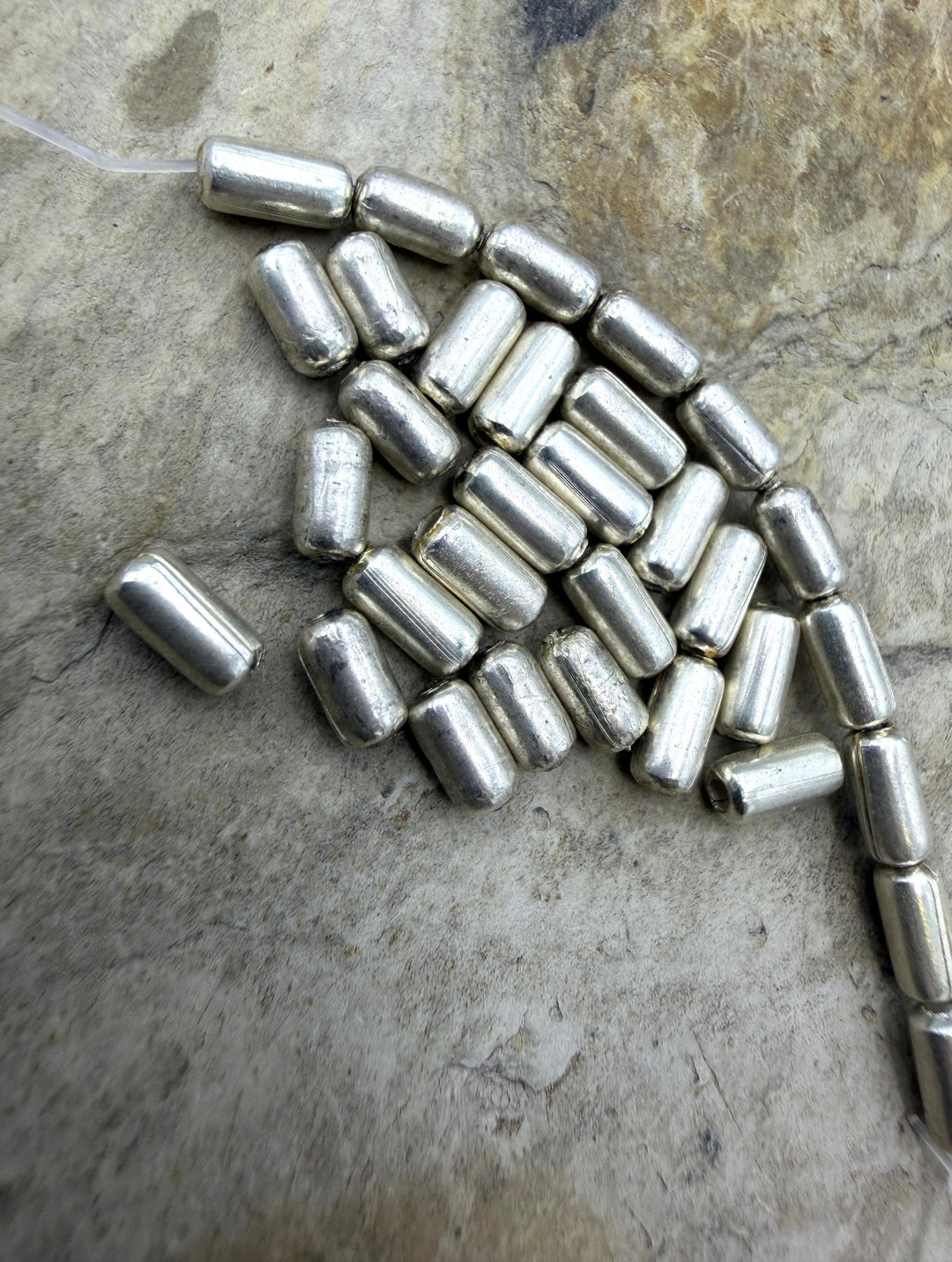 Sterling Silver 3x5mm Tube Beads (PKG of 10 beads)