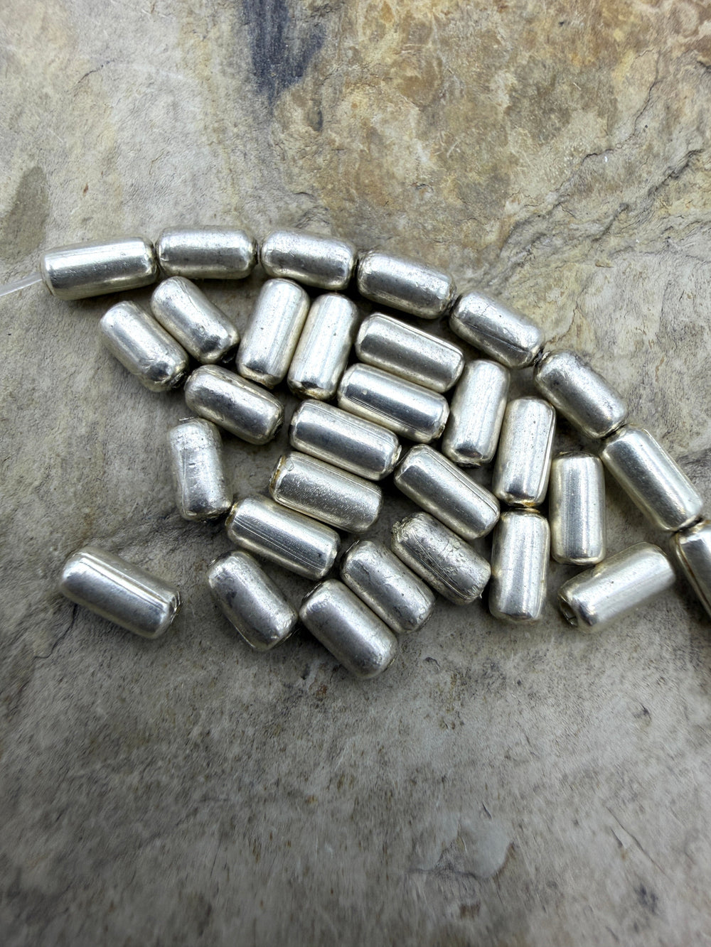 Sterling Silver 3x5mm Tube Beads (PKG of 10 beads)