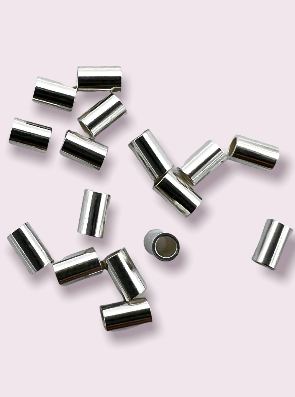 Sterling Silver Crimp Beads 2mm x 3mm (Package of 50 beads)
