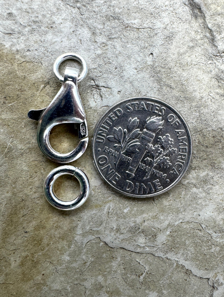 Sterling Silver GIANT (12x16mm) Heavy Lobster Claw Clasp