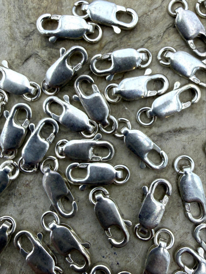 Sterling Silver Lobster Claw Clasp with Jump Ring 12mm Long