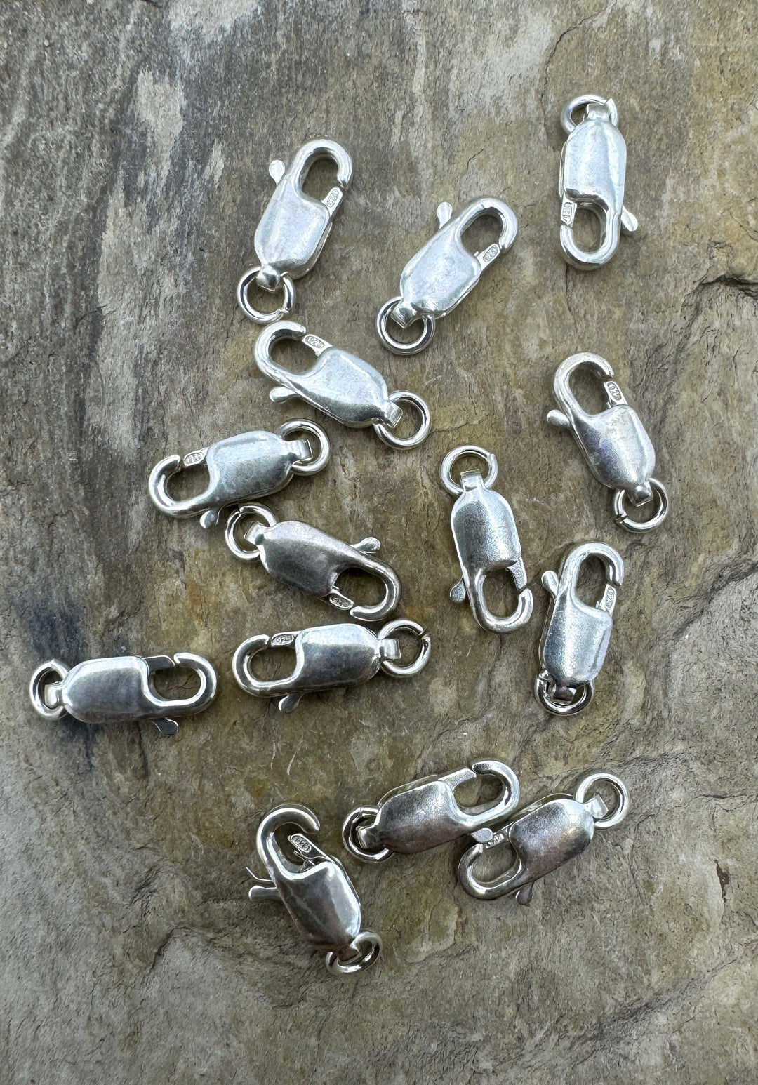 Sterling Silver Lobster Spring Clasp with Jump Ring 4x10mm