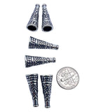 Sterling Silver Oxidized Bead Cone 10x19mmmm (Heavy) (Sold