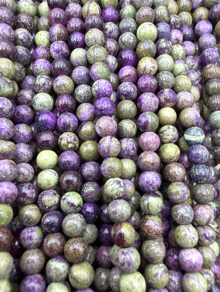 Stichite/Atlantisite (Australia) 4mm Round Beads 1/2