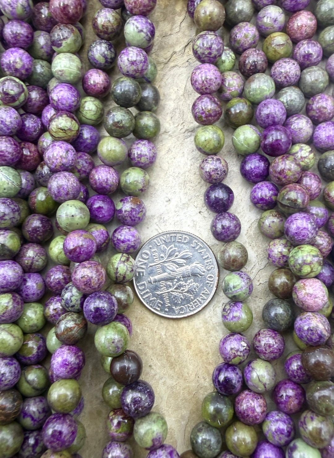 Stichite/Atlantisite (Australia) 6mm Round Beads 16 Inch