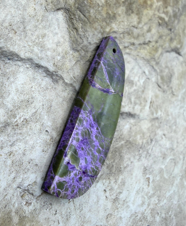 Stichite/Atlantisite (Australia) Focal Pendant Bead 10x34mm