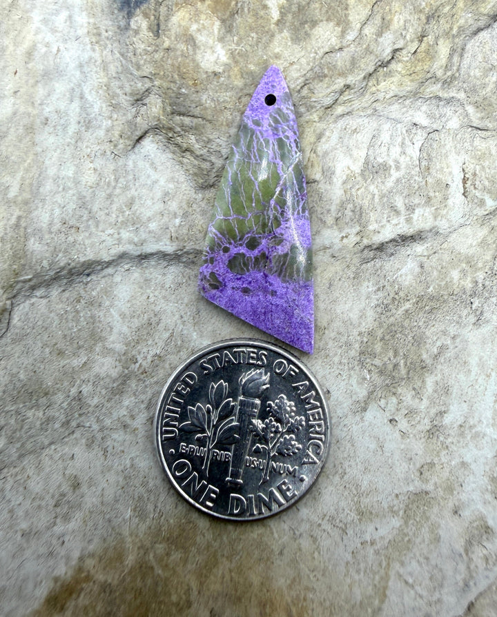 Stichite/Atlantisite (Australia) Focal Pendant Bead 12x30mm