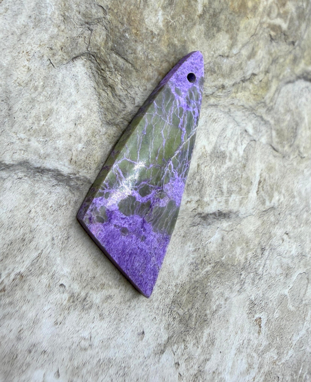 Stichite/Atlantisite (Australia) Focal Pendant Bead 12x30mm