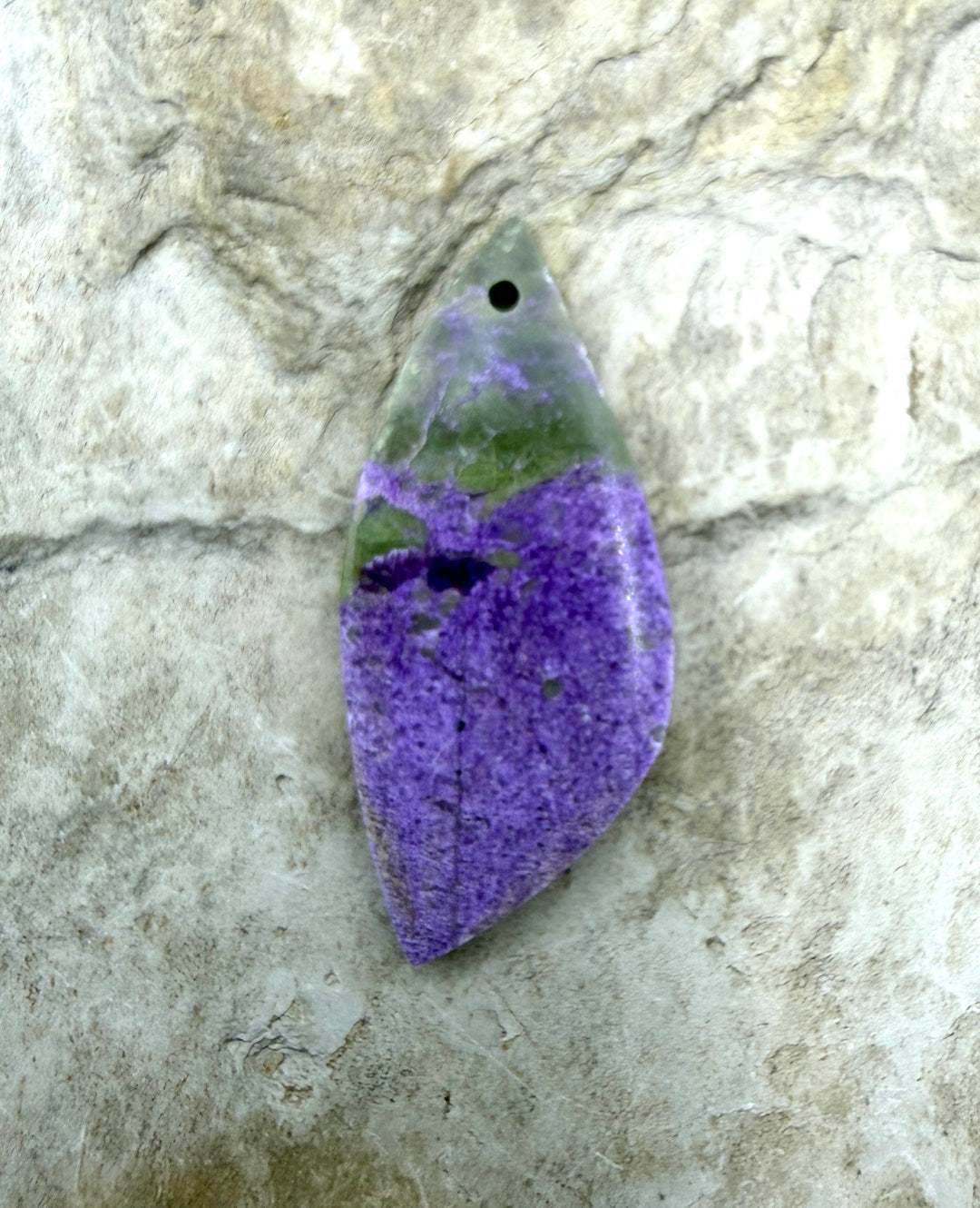 Stichite/Atlantisite (Australia) Focal Pendant Bead 14x32mm