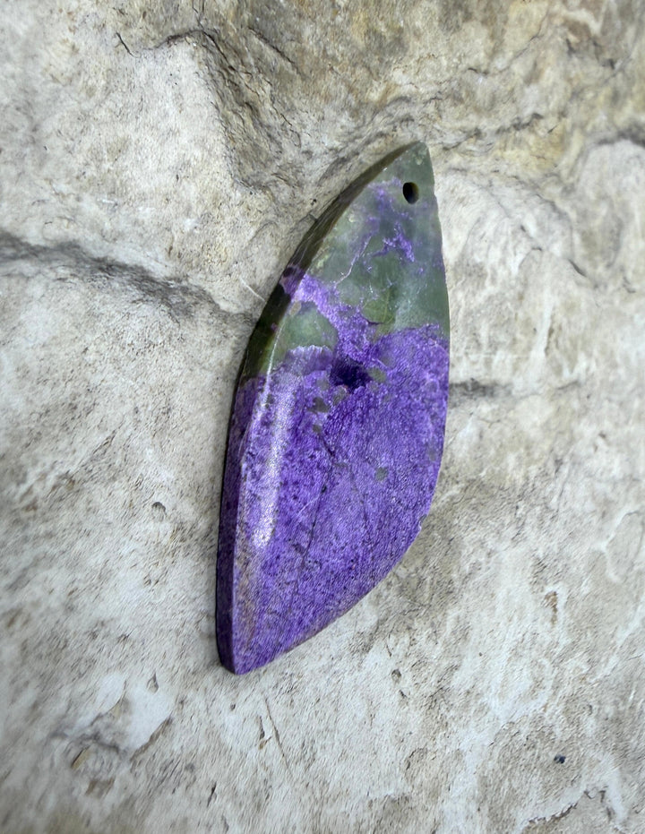 Stichite/Atlantisite (Australia) Focal Pendant Bead 14x32mm