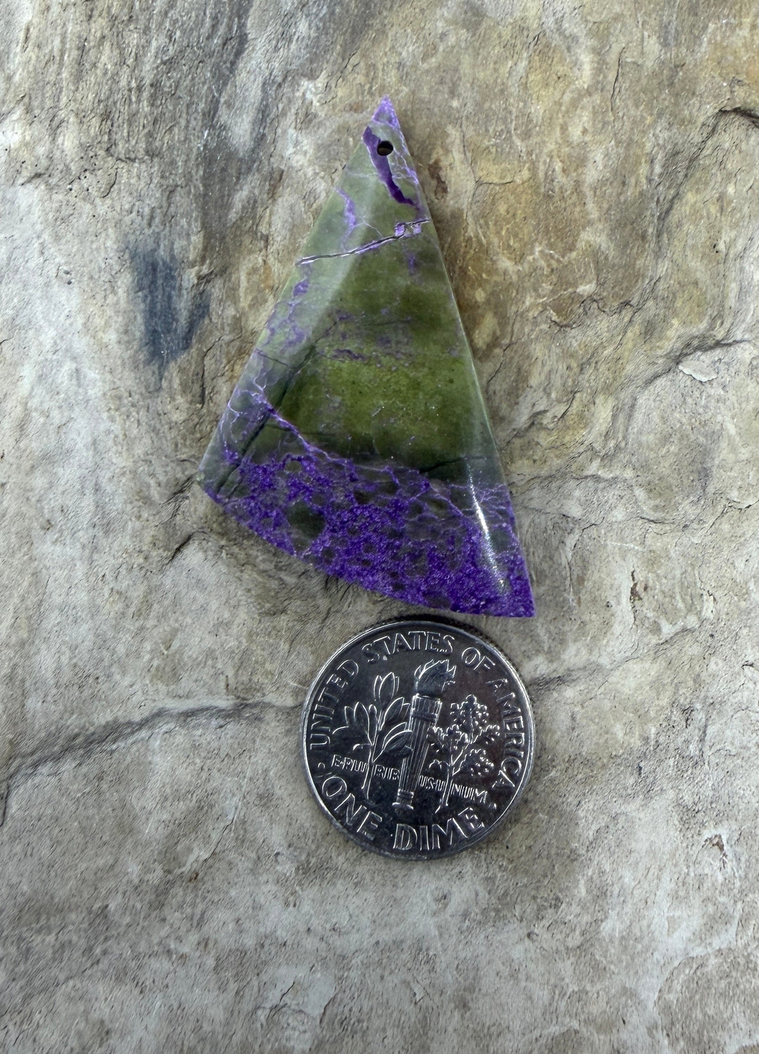 Stichite/Atlantisite (Australia) Focal Pendant Bead