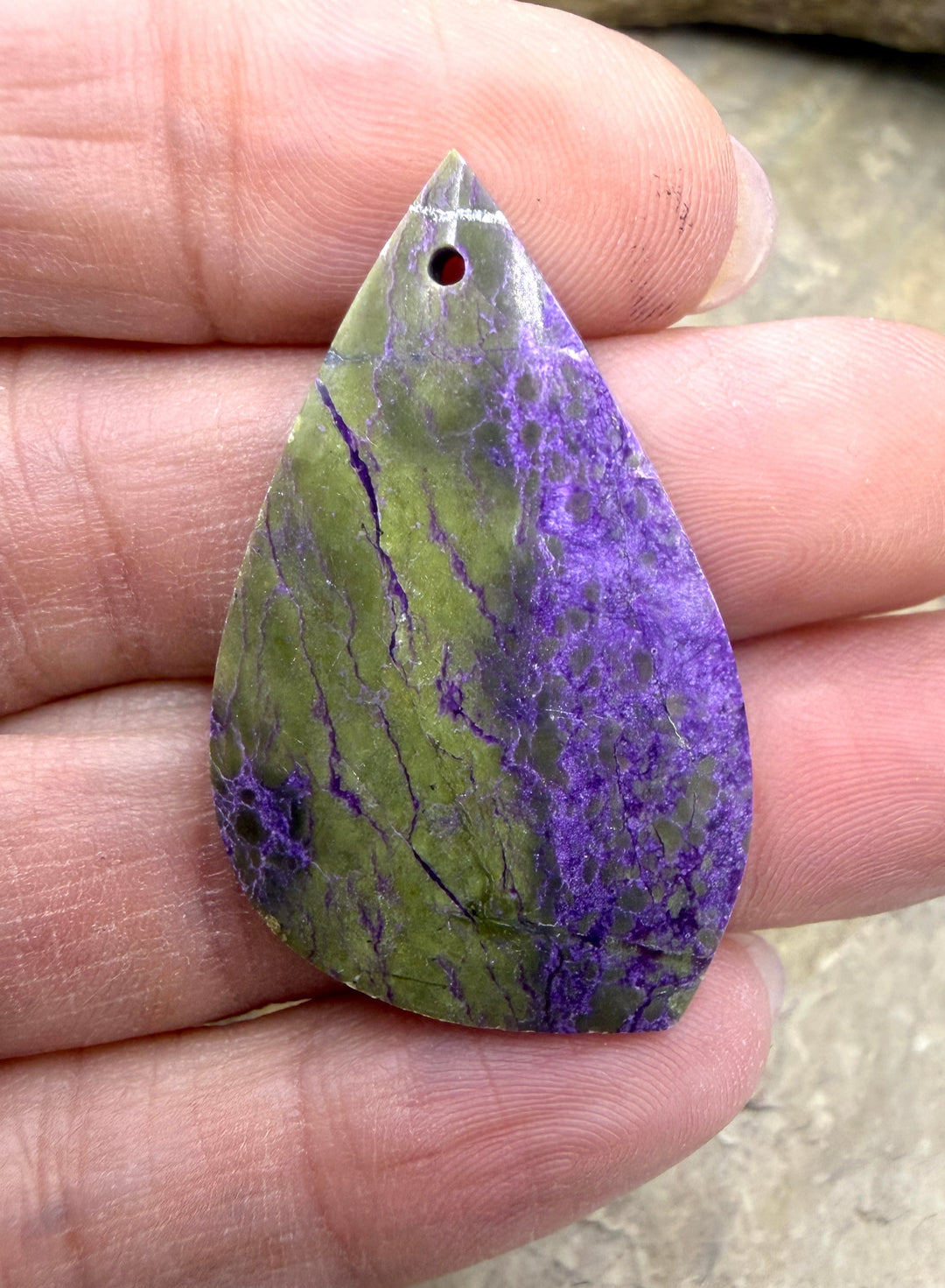 Stichite/Atlantisite (Australia) Focal Pendant Bead