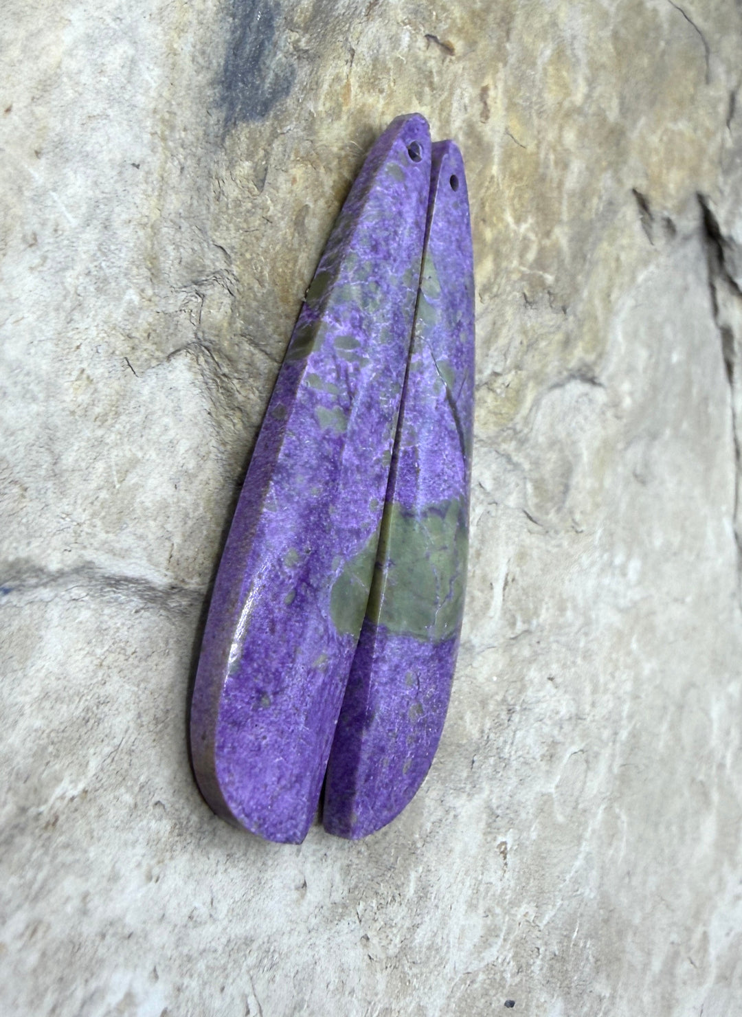 Stichite/Atlantisite (Australia) Matching Earring Slab Bead