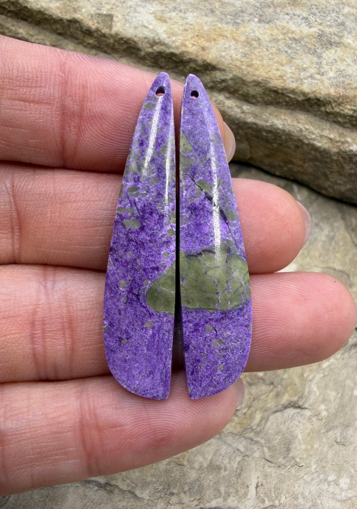 Stichite/Atlantisite (Australia) Matching Earring Slab Bead