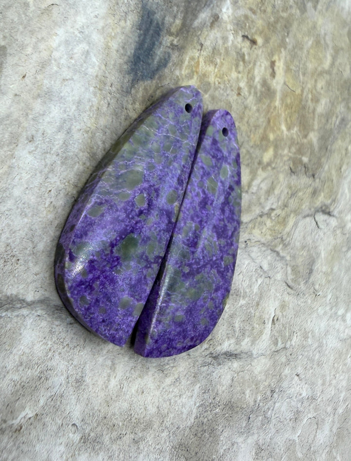 Stichite/Atlantisite (Australia) Matching Earring Slab Bead