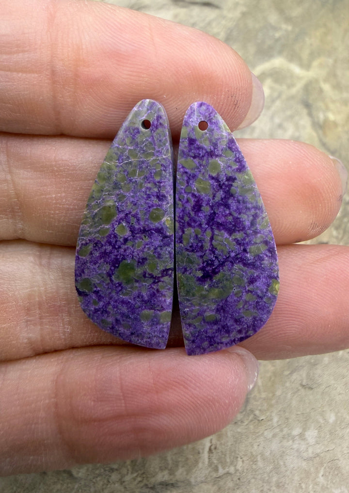 Stichite/Atlantisite (Australia) Matching Earring Slab Bead