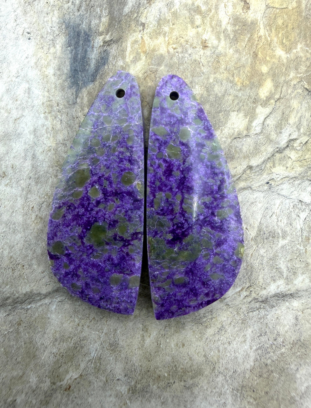 Stichite/Atlantisite (Australia) Matching Earring Slab Bead