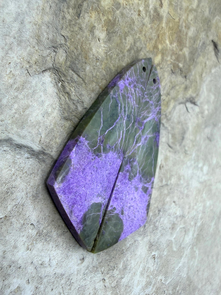 Stichite/Atlantisite (Australia) Matching Earring Slab Bead